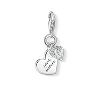 Charm-Einhänger THOMAS SABO "Charm-Anhänger SOUL SISTERS", silber (silberfarben), Charms, Damen, Silber 925 (recycelt), mit imit. Türkis, Zirkonia (synth.) (849707-0) silberfarben