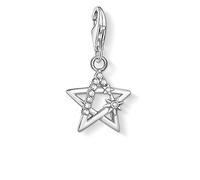 THOMAS SABO Charm-Anhänger Stern mit Steinen silber 925 Sterlingsilber
