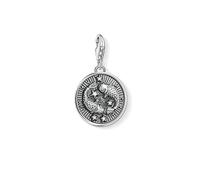 THOMAS SABO Charm-Anhänger Sternzeichen Fische 925er Sterlingsilber, Geschwärzt