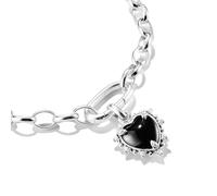 Thomas Sabo Charm-Anhänger Vintage-Herz Connect – Recyceltes 925 Silber, schwarz