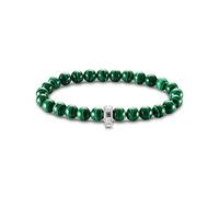 THOMAS SABO Charm-Armband grüne Steine 925 Sterlingsilber X0284-475-6