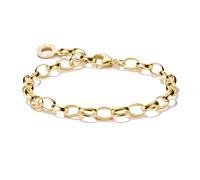 Thomas Sabo Charm-Armband X0031-413-39 – 750er Silber, vergoldet Gelbgold, 17 cm