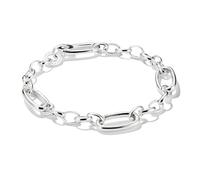 THOMAS SABO Charm-Armband mit drei Connect Links Silber Recyceltes 925 Silber