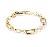 Thomas Sabo Connect C1203-413-39-L17 - Charm Armband mit drei Connect Links - Silber & Gelbgold Verg. - 17 cm