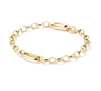 Thomas Sabo Charm-Armband Carrier C1202-413-39-L19 Damen mit Connect Link 925 Silber 18k vergoldet