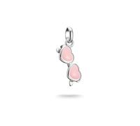 Thomas Sabo Charm-Anhänger rosa Sonnenbrille Connect – 925er Silber, Kaltemail