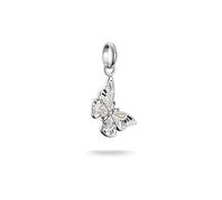 THOMAS SABO Charm-Anhänger Schmetterling Connect Silber Recyceltes 925 Silber, Kaltemail
