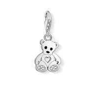 Thomas Sabo Charm-Anhänger Teddybär mit Herz weiß 1119-041-14