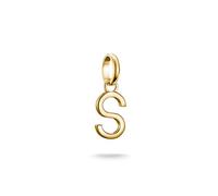 Thomas Sabo Charm Club Connect Charm-Anhänger Buchstabe S 18k Vergoldung Recyceltes 925 Silber CC1225-413-39
