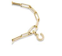 Thomas Sabo Connect CC1280-414-14 - Hufeisen Glücksbringer - Charm mit Öse - Silber & Gelbgold Verg. + Zirkonia