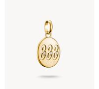 Thomas Sabo Connect CC1250-414-14 - Engelzahl 333 - Charm mit Öse - Silber & Gelbgold Verg. + Zirkonia