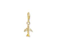 Thomas Sabo Charm-Anhänger Flugzeug 2012-413-39 18 Karat vergoldet Silber 925 (recycelt) Damen
