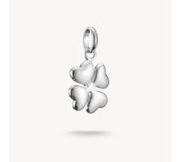 Thomas Sabo Charm Club Connect Charm-Anhänger Glücksklee in 3D Recyceltes 925 Silber CC1236-001-21