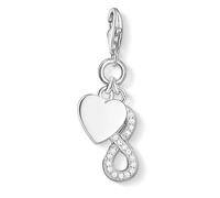 THOMAS SABO Damen Charm-Anhänger Unendlichkeit Infinity Herz Charm Club 925 Sterling Silber 1248-051-14