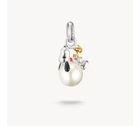 Thomas Sabo Charm - Perle Snoopy & Woodstock Santa Edition PEANUTS Connect - CC1308-427-14 rot