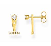 Thomas Sabo Einzel Ohrstecker weiße Steine gold vergoldetes Silber H2152-414-14