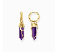 Thomas Sabo Schmuck CR722-414-13 Damen-Creolen Ohrringe Goldfarben Violett