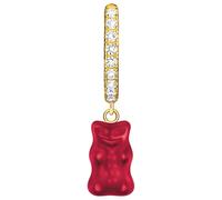 Thomas Sabo Creolen - Einzel-Creole mit rotem Goldbären-Anhänger - CR726-414-10 rot