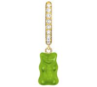 Single-Creole THOMAS SABO "THOMAS x HARIBO Schmuck: Einzel-Creole mit Goldbär" Ohrringe Gr. Silber 925 (Sterlingsilber), bunt (gelbgoldfarben, grün, kristallweiß, kristallweiß) Damen Creolen mit Kristallglas, Zirkonia (synth.) (17987319-0)