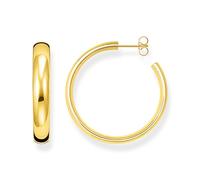 THOMAS SABO Creolen Chunky mittelgroß vergoldet 750 Gelbgold Vergoldung, 925 Sterlingsilber