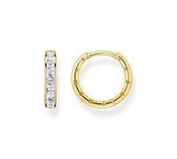 Thomas Sabo Creolen CR668-414-14 Sterling Silber - vergoldet Gelbgold + Zirkonia weiß