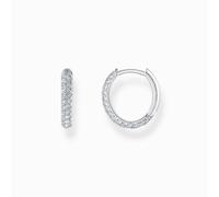 THOMAS SABO Creolen CR730-051-14 Damen – Recyceltes 925 Silber mit weißem Zirkonia-Pavé
