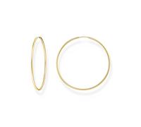 THOMAS SABO Creolen groß vergoldet 925 Sterlingsilber, 750 Gelbgold Vergoldung