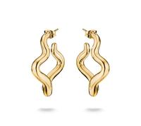 THOMAS SABO Creolen in Wellenform Premium Legierung 18k Vergoldet
