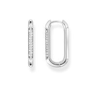Thomas Sabo Creolen CR674-643-14 Sterling Silber - geschw. + Zirkonia weiß