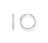 THOMAS SABO Creolen weiße Steine Pavé silber 925 Sterlingsilber