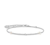 Thomas Sabo Armband weiße Steine silber, 925 Sterlingsilber, 16-19 cm Länge