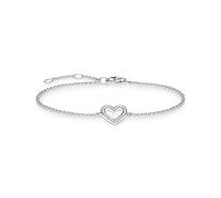 Thomas Sabo Silberarmband Herz A1553-051-14-L19,5v 925 Sterling Silber mit Zirkonia