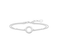 Thomas Sabo Armband Kreis Recyceltes 925 Silber mit weißen Steinen A1878-051-14-L19V