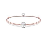 Thomas Sabo Armband - LS125-401-19-L20V - Sterling Silber + Nylon + Zirkonia beige 14 - 20 cm
