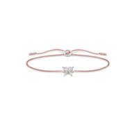Thomas Sabo Schmetterling Armband - LS117-401-19-L20V - Sterling Silber + Nylon + Zirkonia beige 13 - 20 cm
