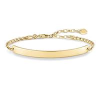 Thomas Sabo Damen-Armband Love Bridge 925 Sterling Silber 750 gelbgold vergoldet Länge von 15 bis 18 cm Brücke 5.4 cm LBA0047-413-12-L18v