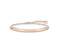 Thomas Sabo Damen-Armband Love Bridge 925 Sterling Silber 750 rosegold vergoldet Zirkonia weiß Länge von 16 bis 19.5 cm Brücke 5.4 cm LBA0040-416-14-L19,5v