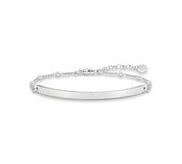 Thomas Sabo Damen-Armband Love Bridge 925 Sterling Silber Zirkonia weiß Länge von 14 bis 18 cm Brücke 5.4 cm LBA0040-051-14-L18v