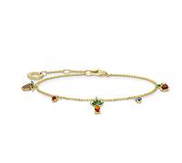 Thomas Sabo Armband - A2026-488-7-L19V - Sterling Silber - verg. Gelbgold + Glas-Keramik Stein + synth. Korund 16 - 19 cm