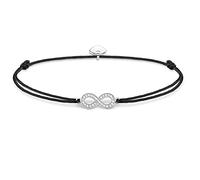 Thomas Sabo Damen Armband Schwarz Little Secret Unendlichkeitszeichen Infinity 925 Sterling Silber LS003-401-11-L20v