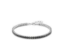 THOMAS SABO Damen-Armband Silber Zirkonia 21, Schwarz 32032259