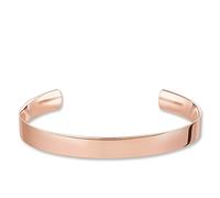 Thomas Sabo Damen-Armreif Roségold LOVE CUFF mit Gravur Silber vergoldet 8.8 cm - AR088-415-12-L