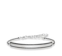 Thomas Sabo - LBA0009-643-11-L21v - Armband 16,5-19,5 cm - Silber - geschwärzt - Zirkonia schwarz - Love Bridge