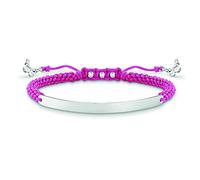 Thomas Sabo LBA0063-173-9-L21v Love Bridge Armband 15-21cm Silber - Nylon pink
