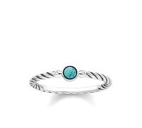 Thomas Sabo Damen-Bandring mit Rund Diamant Ringgröße 56 (17.8) D TR0023-357-17-56