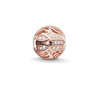 Thomas Sabo Damen-Bead Fatimas Hand Karma Beads 925 Sterling Silber 750 rosegold vergoldet Zirkonia weiß K0206-416-14