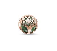 THOMAS SABO Damen Bead Grüner Lebensbaum 925 Sterlingsilber K0168-842-6