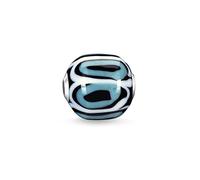 Thomas Sabo Karma Bead K0249-017-17 - Glas-Bead Türkis, Schwarz, Weiß