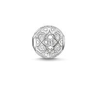 Thomas Sabo Damen-Bead Kleeblatt Karma Beads 925 Sterling Silber Zirkonia weiß K0134-051-14