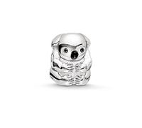 THOMAS SABO Damen-Bead Koalabär Karma Beads 925 Sterling Silber schwarz Zirkonia schwarz K0195-041-11